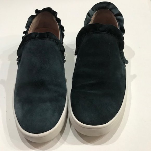 Kate Spade Navy Suede Sneakers - Slip on Luxury Comfort - Picture 6 of 13